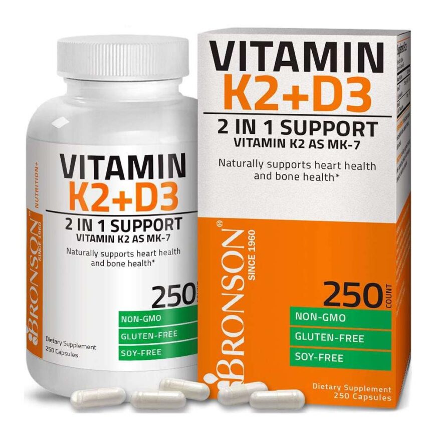 Viên uống Vitamin K2 + D3 Bronson