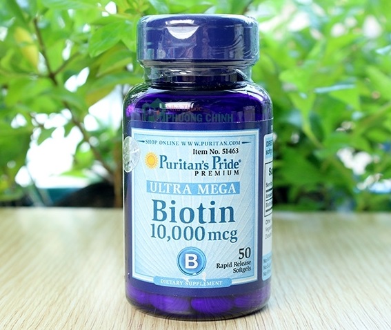 Viên uống Biotin 10.000 mcg Ultra Mega Biotin Puritan