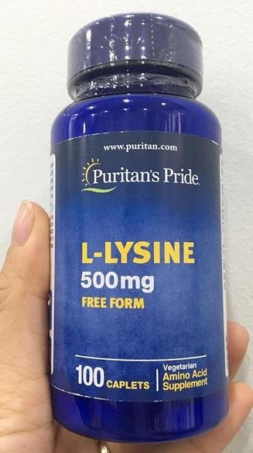 Viên uống bổ sung L-Lysine Puritan's Pride