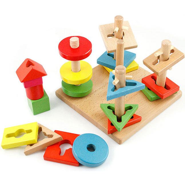 đồ chơi xếp hình bằng gỗ