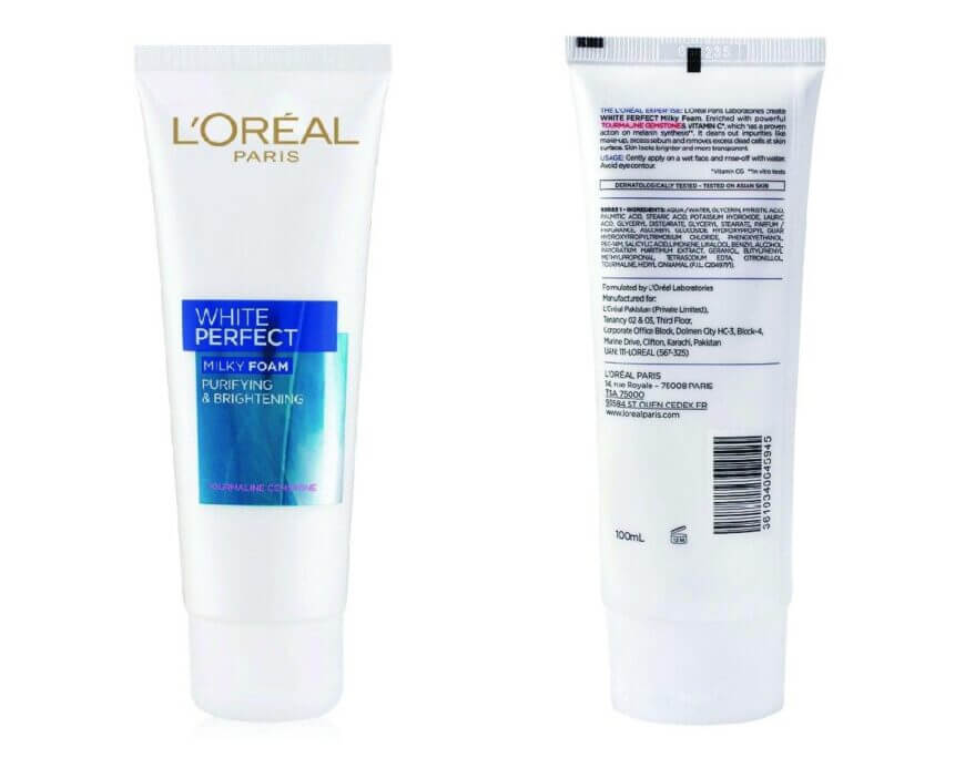 L’Oreal Paris White Perfect Purifying & Brightening Milky Foam